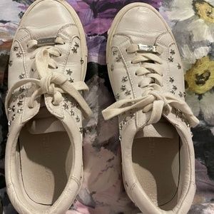 J/SLIDES NYC white leather sneakers
